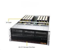 Servidor Supermicro A + 4124GS-TNR 4U Servidor Montado en Rack con procesadores duales AMD Epyc 8 GPU de doble ancho Nuevo