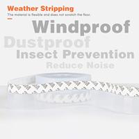 Tira de sellado de silicona transparente personalizada, cinta adhesiva de sellado para puertas, ventanas y huecos de vidrio para ducha