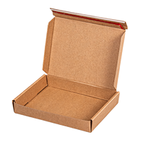 Boîte d'expédition auto-élevable en carton ondulé kraft, fabriquée à partir de matériaux recyclés, avec doublure en mousse, écologique, portable, durable, pour le commerce électronique