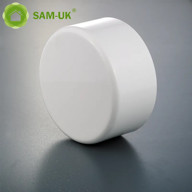 High quality 100% plastic PVC ms fittings cover end caps for pvc pipe cap