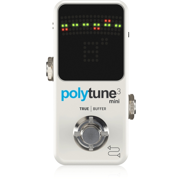 TC ELECTRONIC POLYTUNE 3 MINI Tiny Polyphonic Tuner with Multiple Tuning Modes and Built-In BONAFIDE BUFFER