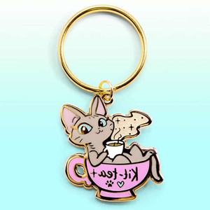 Porte-clés personnalisés en alliage de zinc en forme de lapin, vente en gros, pendentifs promotionnels pour sacs - Product Image 5