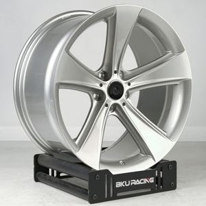 Jantes forgées Bku pour <span class=keywords><strong>BMW</strong></span> Style 359 E90 E92 M3 <span class=keywords><strong>E46</strong></span> E39 M5 E60 E38 <span class=keywords><strong>17</strong></span> 18 19 pouces, jantes en alliage concaves brossées argentées 5x120 - Product Image 4