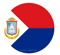 Sous-verres pour porte-gobelets de voiture avec drapeau de Saint-Martin, base antidérapante, lot de 2, accessoires intérieurs de voiture pour femmes et hommes