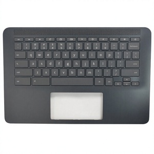 For HP Chromebook 14 G6 Series Laptop Top Cover Upper Case Palmrest with <b>Keyboard</b> L90459-001 - Product Image 1