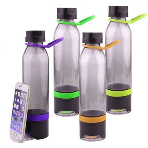 500ml Plastic Water Bottle With 150ml <b>Storage</b> <b>Box</b>( Towel ) and Phone Holder and Hook Handle for the Gym Promotion Items - Product Image 2