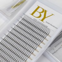 Nouvel Arrivage Extensions de Cils Volume Pré-faits Noir Intense 0.07mm 0.10mm 5D 6D 7D à Tige Courte, Plateaux de Cils Promade Courbure D
