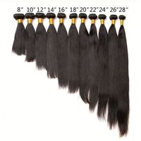 Vente en Gros 10A Cheveux Brésiliens Vierges Bruts Non Transformés, Mèches d'Extensions de Cheveux Humains en Vrac, Fournisseurs de Cheveux Brésiliens Vierges Mink