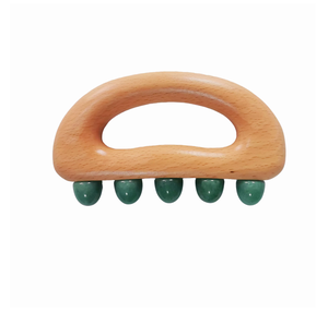 Five Jade Round-Tooth Cat Head Gua Sha <b>Tool</b> For Belt Vessel Shoulder & Neck Meridian Dredging Full-Body Handheld <b>Massager</b> - Product Image 3