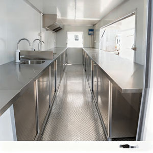 Remolque de Comida de Acero Inoxidable y Aluminio 2025 con Sistema de Supresión de Incendios para Venta de Hot Dogs, Café, Dulces y Chips - Product Image 4