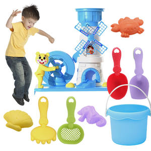 Juego de 9 Juguetes de <span class=keywords><strong>Playa</strong></span> Personalizados con un Divertido Camión de Volteo con Caja Abatible para Niños, Juego de Verano al Aire Libre - Product Image 1