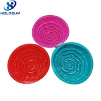 Moule à bougie en silicone en forme de rose 3D surdimensionnée, résistant à la chaleur, fait maison, unique, pour la pâtisserie de fêtes et d'anniversaires