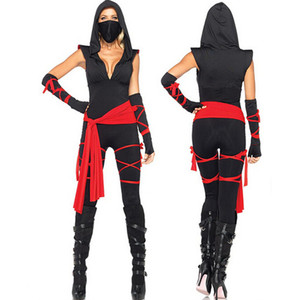 Disfraz de Guerrero <span class=keywords><strong>Ninja</strong></span> Enmascarado de <span class=keywords><strong>Anime</strong></span> para <span class=keywords><strong>Mujer</strong></span> Adulta, Disfraz de Halloween, Disfraz de Cosplay - Product Image 1