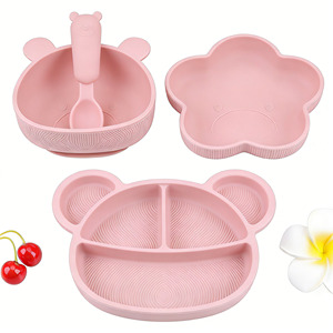 Juego de Platos, Cucharas y Tazones de Silicona de Alta Calidad para Bebés, Regalo Perfecto para Niños Pequeños - Product Image 3