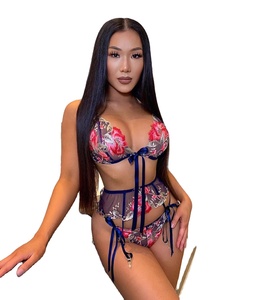 Private Label Reife Frauen Rot Sexy Nacht Dessous Set - Product Image 1