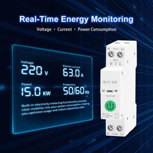 Disjoncteur intelligent Tuya WiFi 63A avec mesure de l'énergie, surveillance de la consommation <span class=keywords><strong>d</strong></span>'énergie en temps réel, protection contre les surcharges, contrôle par l'application Smart Life - Product Image 3