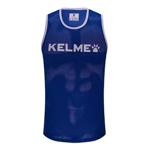 KELME Customized Men's Football Soccer Training Bibs Custom Club Team Soccer Vest Reversible Adults custom Soccer Training Bibs