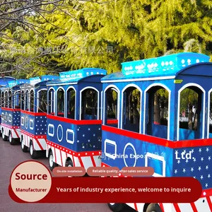 Tren Eléctrico Sin Rieles para Niños, Equipo de Juegos para Interiores en Centros Comerciales y Plazas, Diversión con Transporte de Pasajeros - Product Image 2