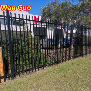 Diseño popular al aire libre fácil de montar 6 pies X 8 pies valla de hierro Forjado de acero de metal - Product Image 6