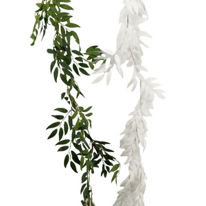 Flores Artificiales, Guirnalda de Sauce de 1.8 Metros, Verde Seda, Decoraciones para Techos de Boda - Product Image 5