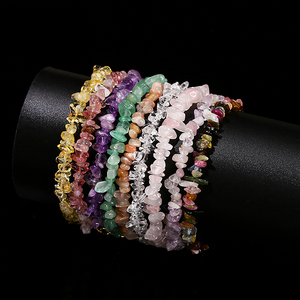Customizable Wholesale Hand Made <b>Gold</b> Plated <b>Beaded</b> <b>Bracelets</b> with Natural Stone Unisex Classic Jewelry - Product Image 1