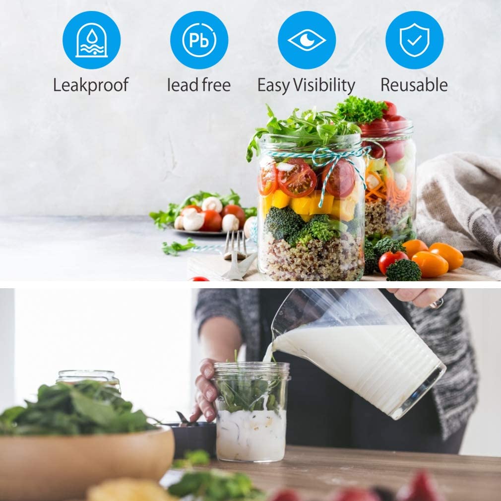 Custom package Mason Jars 16 OZ with Airtight lid Glass Canning Mason Jars