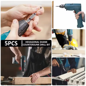 Độ bền chamfer khoan chế biến gỗ kim loại tốc độ cao thép 82 tip countersink khoan 5pcs Hex Shank countersink khoan <span class=keywords><strong>Bit</strong></span> Kit - Product Image 5