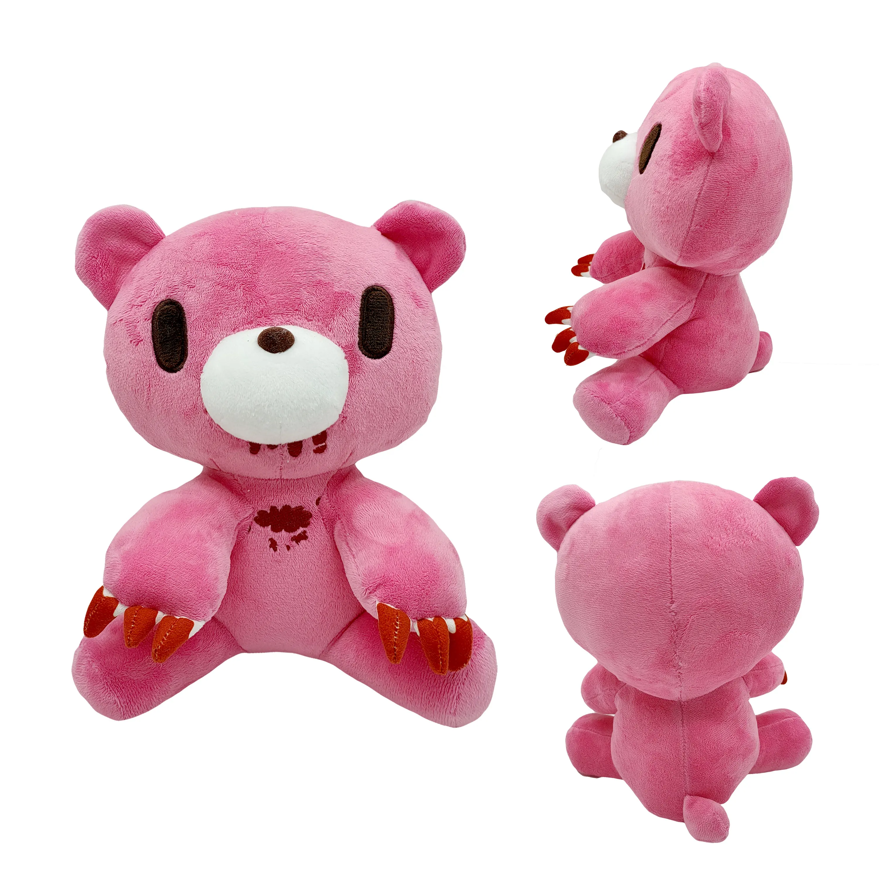 24CM 도매 우울한 곰과 우울한 견면 벨벳 장난감 분홍색 돼지 박제 인형 견면 벨벳 장난감 아이들 선물