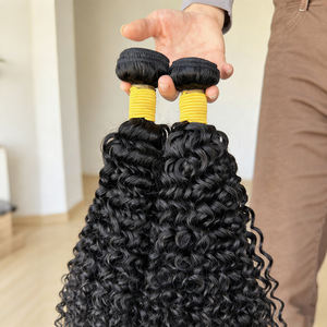 Lots de Cheveux Brésiliens Bouclés Jerry 100% Cheveux Humains Véritables Couleur Marron Longueur Extensible 8-34 Pouces Vente en Gros - Product Image 4