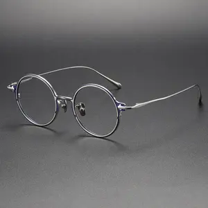 PHI新款中国批发光学眼镜架豪华设计师眼镜纯钛镜架光学