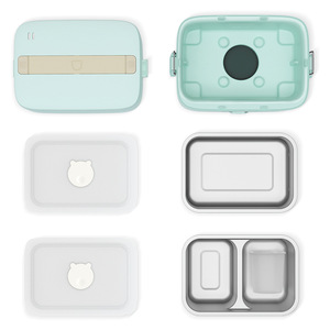 <b>Bear</b> Electric Lunch Box 0.5L 0.7L Stainless Steel Portable Heating Office Use - Product Image 5
