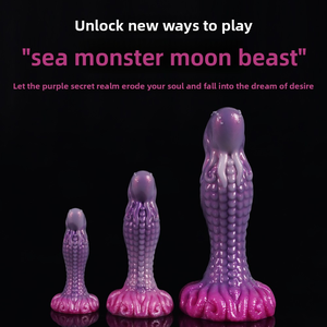 Dildo Monstre Fantastique Violet Dégradé en Silicone Liquide <span class=keywords><strong>avec</strong></span> <span class=keywords><strong>Ventouse</strong></span>, Multi-Styles, Monstre Marin Géant pour Femmes - Product Image 5