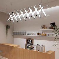 Minimaliste Mazar Lustre Bande Lumineuse Art pour Bar À Manger Thé Café Tables pour Restaurant Réception Atmosphère Disponible Moyen