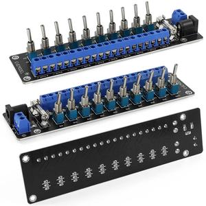 Module de distribution d'alimentation CC 3V-24V, connecteur 10 canaux avec interrupteur à bascule individuel PCB019L - Product Image 3