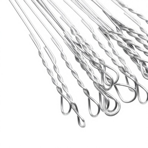 Alambre de atar de acero galvanizado en caliente de 14 pies, paquete de 125 piezas, alambre de unión simple para empacar - Product Image 1