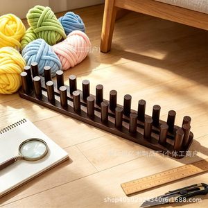 Wooden Knitting Tool Set For <b>Scarf</b> And <b>Blanket</b> Handmade Craft Supplies Natural Wood Brown 260629 - Product Image 2