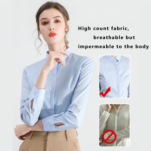 <span class=keywords><strong>Chemise</strong></span> professionnelle en coton à manches longues et boutons dissimulés pour femmes <span class=keywords><strong>chemise</strong></span> habillée d'affaires pour femmes vente en gros de chemises <span class=keywords><strong>sans</strong></span> <span class=keywords><strong>repassage</strong></span> - Product Image 2