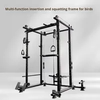 Equipo de Gimnasio Multifuncional para el Hogar: Rack de Sentadillas, Banco de Pesas, Cable Crossover, Barra de Pesas, Unisex