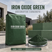 Poudre de pigment vert oxyde de fer directement de l'usine, colorant inorganique pour gazon artificiel, revêtements en fibres, plastique et caoutchouc