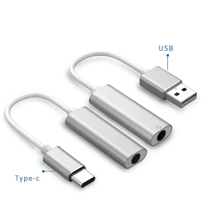 USB type-Cから3.5mmステレオジャックヘッドセットオーディオアダプターケーブル外部サウンドカードジャック