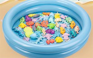 Ensemble de jouets de pêche magnétique en plastique éducatif pour enfants, jeu de pêche en étang pour bébés, <span class=keywords><strong>jeux</strong></span> de table aquatique pour enfants - Product Image 5