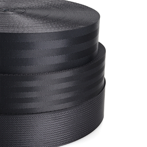 Cinturón de seguridad de poliéster 100% negro resistente duradero de alta tenacidad de 2 pulgadas con alta calidad - Product Image 2