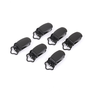 Petit clip de suspension en métal noir de 13 mm en forme de U pour pantalon de costume, accessoires vestimentaires - Product Image 1