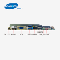 Bilgisayar Anakartı AMD Anakart CPU'lu A6-5357M DDR3 12V 10 USB 2 COM SSD Mini-pcie