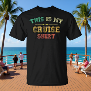 Camiseta Promocional con la Frase "This Is My Cruise Love Cruising Vacation" - Product Image 3