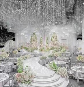 Decoración de salón de bodas Centros de mesa de techo Fotografía Diseño de inspiración Banquete Salón de bodas - Product Image 1