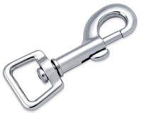 Lanière chien laisse mousqueton collier ressort métal déclencheur pivotant mousqueton pour chien