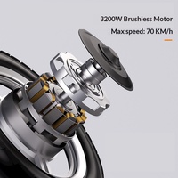 Trottinette électrique pour fabricants, moteur double entraînement 1600W, capacité 150kg, cadre en alliage d'aluminium, longue autonomie de la batterie, pliable