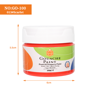 Keep Smiling Peinture <span class=keywords><strong>Gouache</strong></span> Prête à l'emploi <span class=keywords><strong>100ml</strong></span>, Peinture Professionnelle pour Affiches et Tempera pour Étudiants et Artistes - Product Image 6