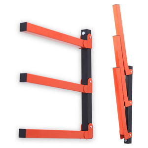 3-Level <b>Wall</b> Mount Wood <b>Storage</b> System Lumber <b>Storage</b> Rack Organizer - Product Image 1